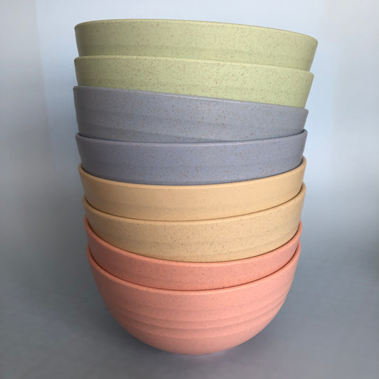 Pastel serving dishes (hire)