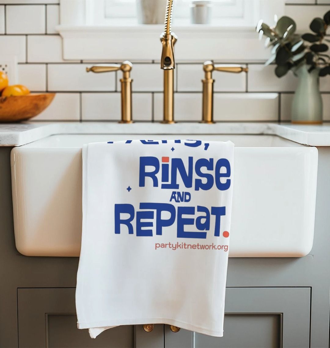 Tea Towel (Party, Rinse & Repeat)