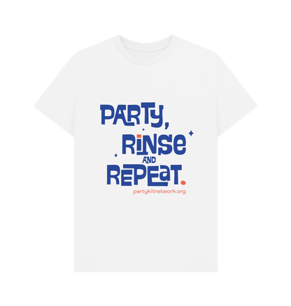 White Men's Tee (Party, Rinse & Repeat)