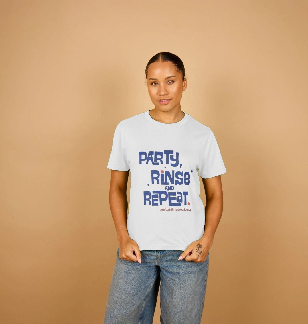 Women's Standard Fit Tee (Party, Rinse & Repeat)