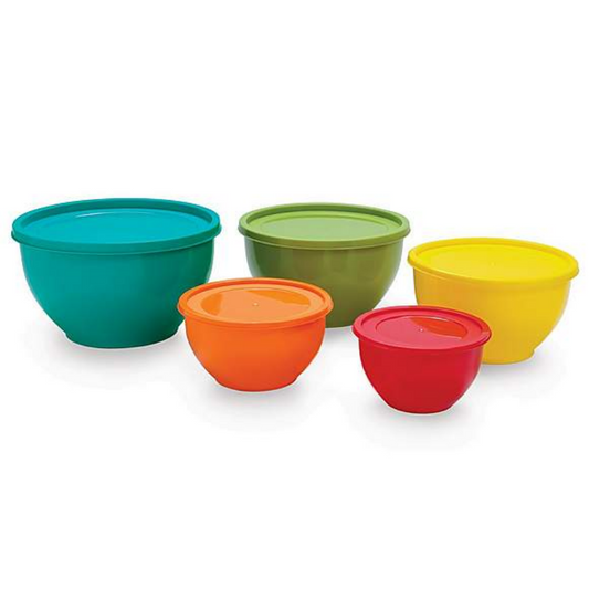 Serving bowls with lids (set of 5)