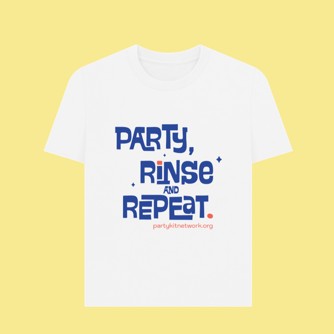 Women's Standard Fit Tee (Party, Rinse & Repeat)